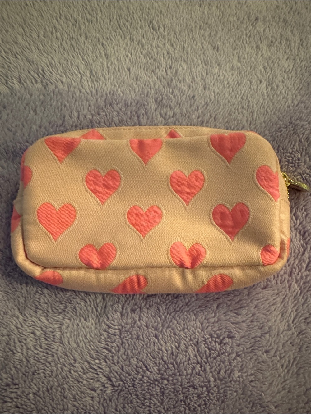 Stoney Clover Lane Pink Hearts Small Pouch